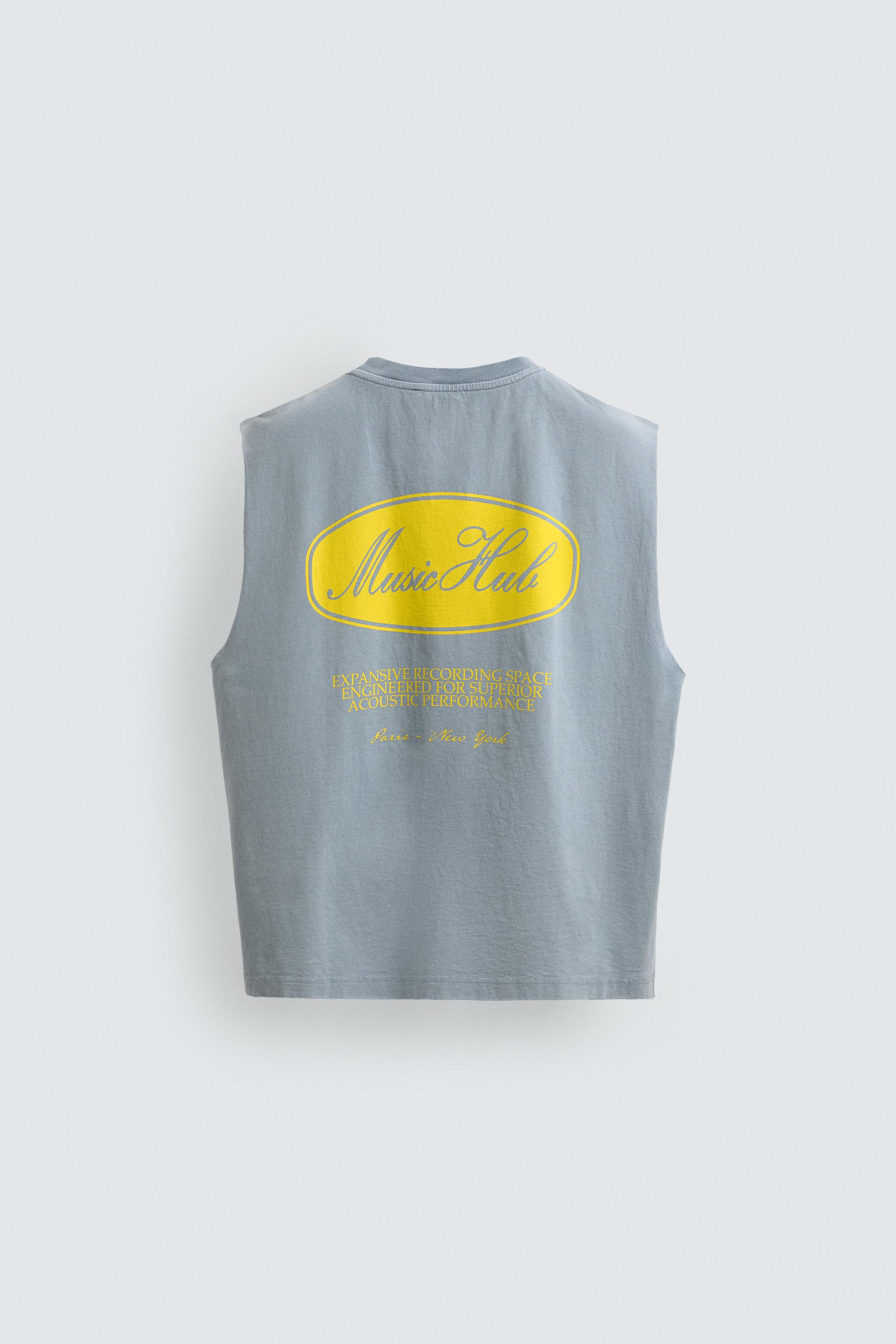 WASHED PRINTED TANK TOP